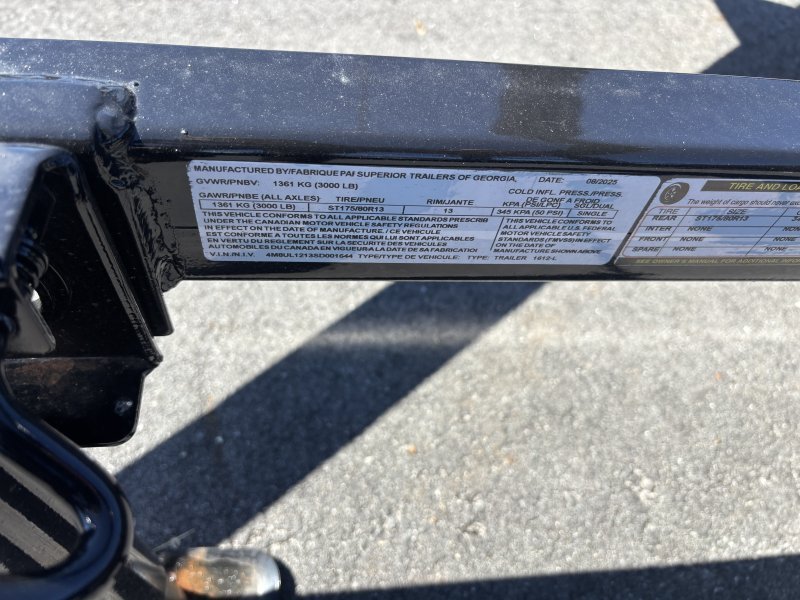 2025 Superior Trailers of GA 6×12 Utility Landscape Trailer 3K GVWR - Image 2