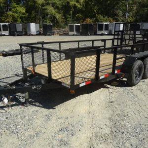 2025 Nolan 6×14 Utility Landscape Trailer 24″ Mesh 7K GVWR