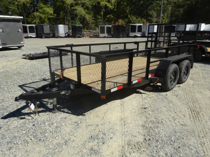 2025 Nolan 6×14 Utility Landscape Trailer 24″ Mesh 7K GVWR