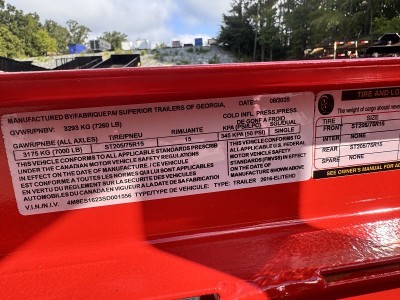 2025 Superior Trailers, Inc 6×16 Utility Landscape Trailer 7K GVWR - Image 4